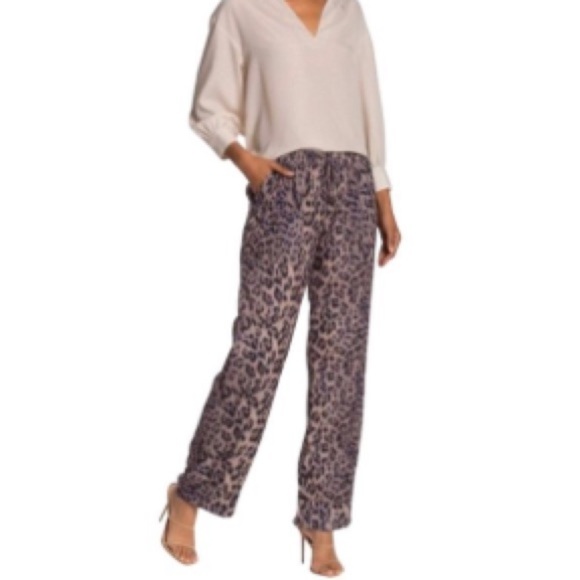 Joie Animal Print Drawstring Pants NWTS - Picture 3 of 16